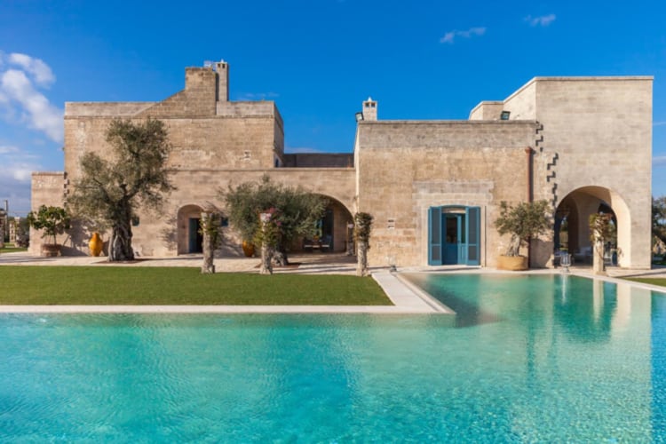 Pool and villa